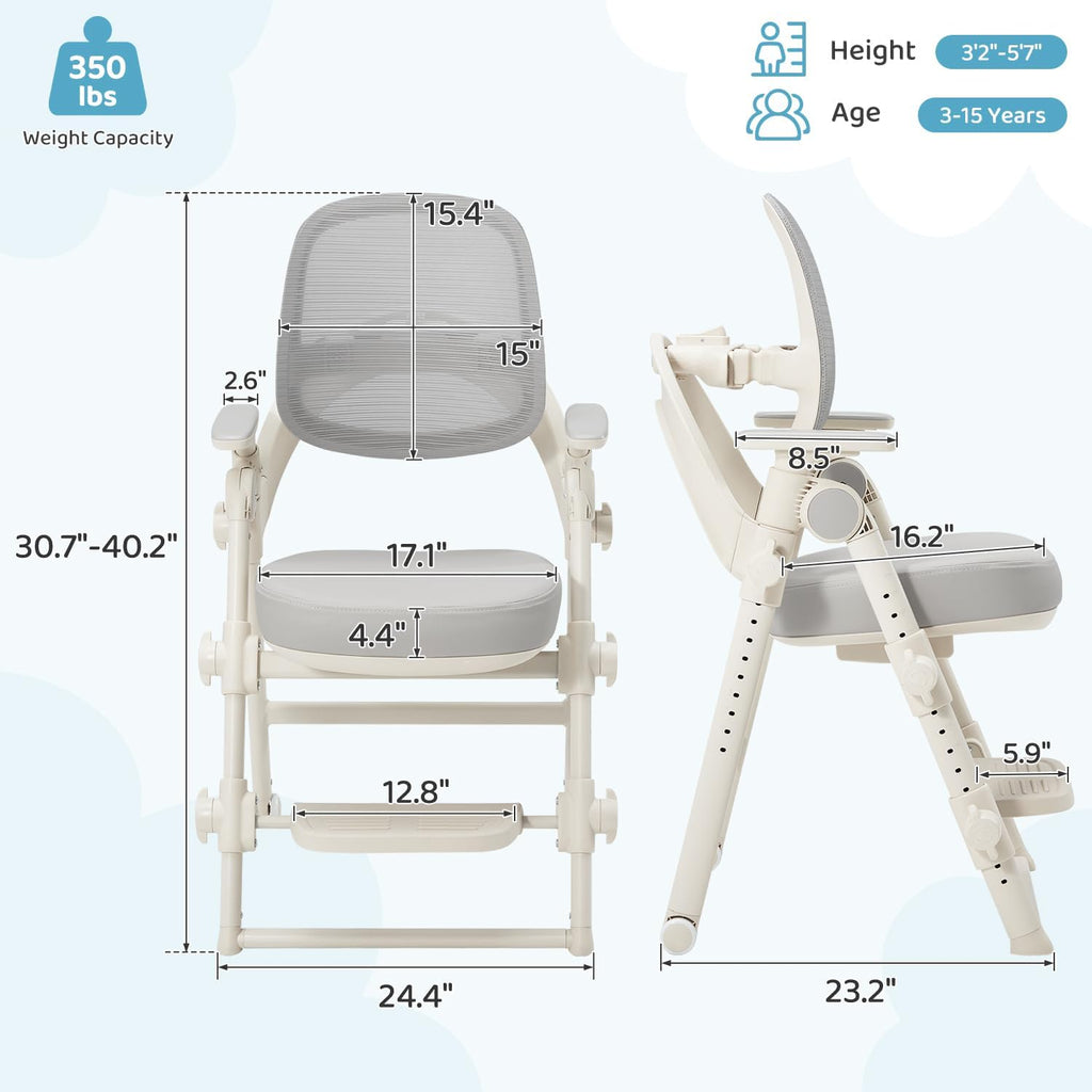 Ergonomic Adjustable Kids Study Desk Chair