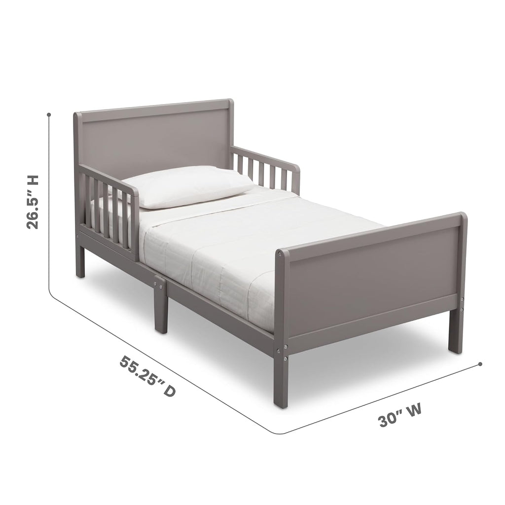 Grey Wood Certified Fancy Toddler Bed