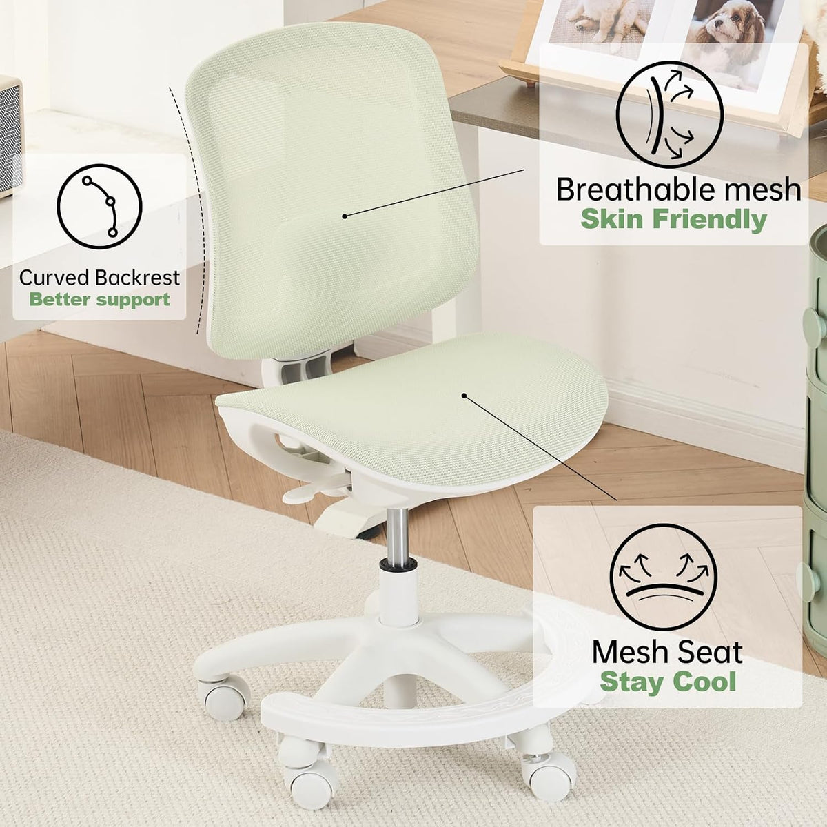 Adjustable Mesh Kids Study Office Chair