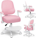 Pink Ergonomic Adjustable Kids Study Chair