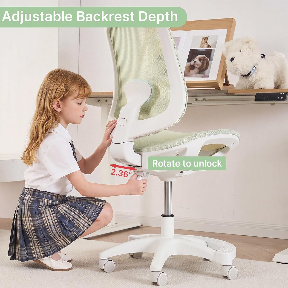 Adjustable Mesh Kids Study Office Chair