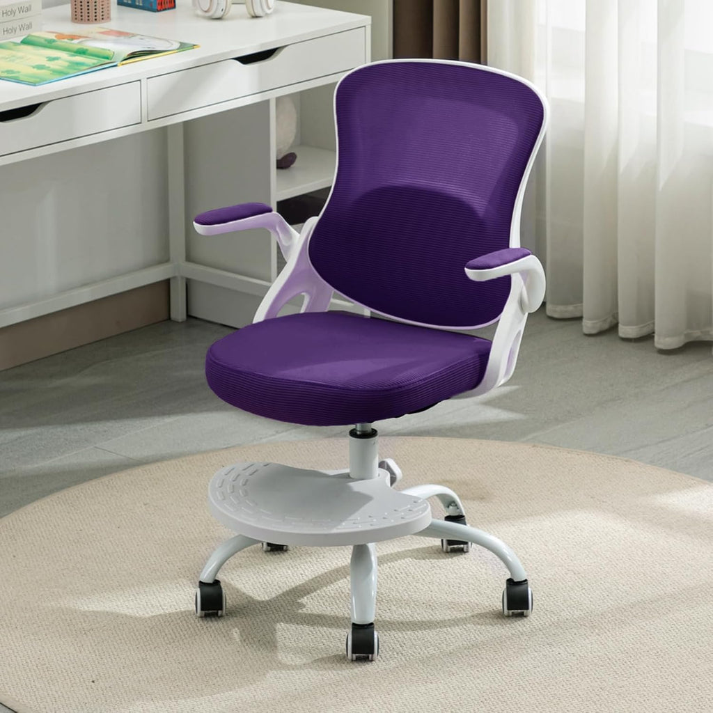 Purple Mesh Swivel Ergonomic Kids Chair