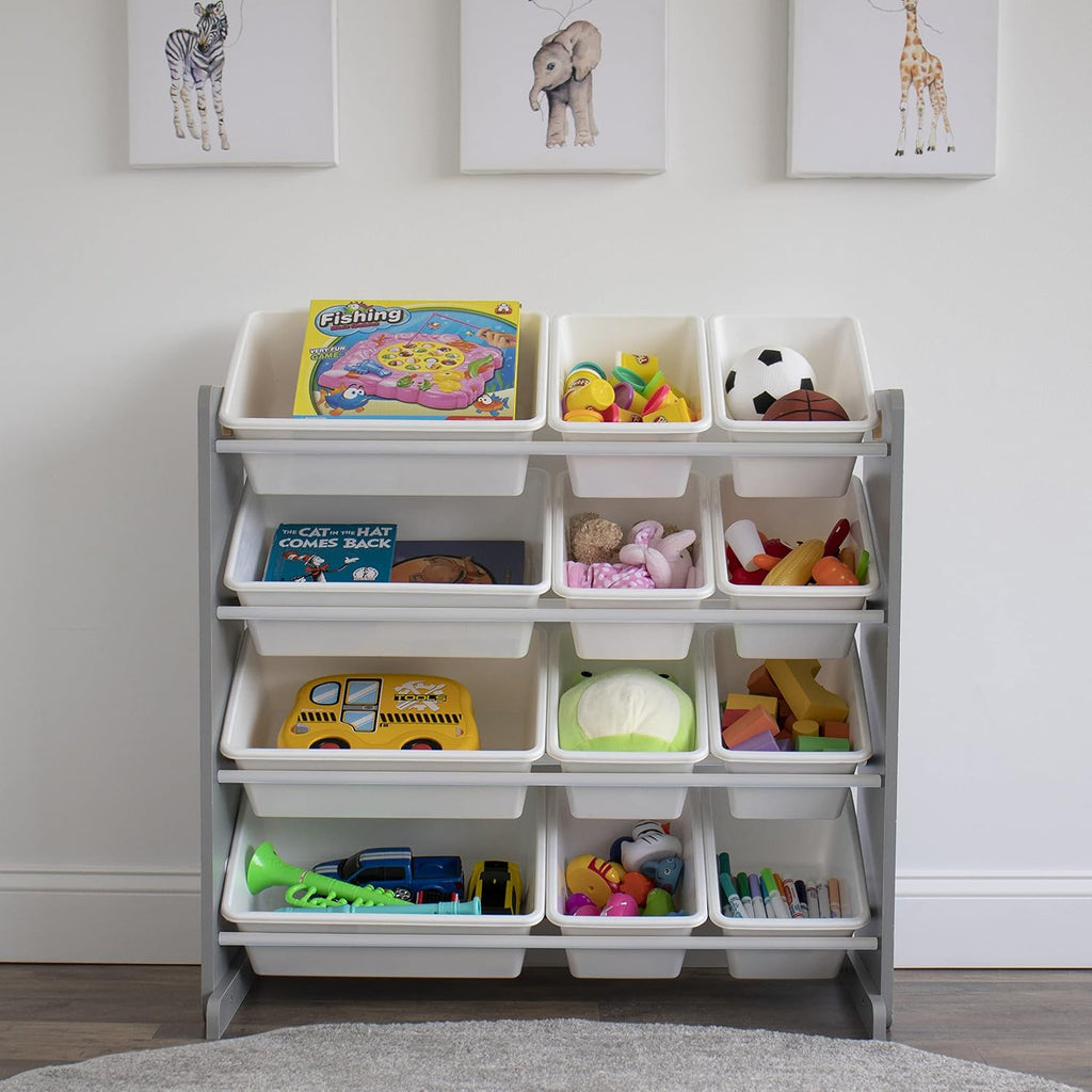 4‑Tier Kids Toy Storage Organizer With Bins