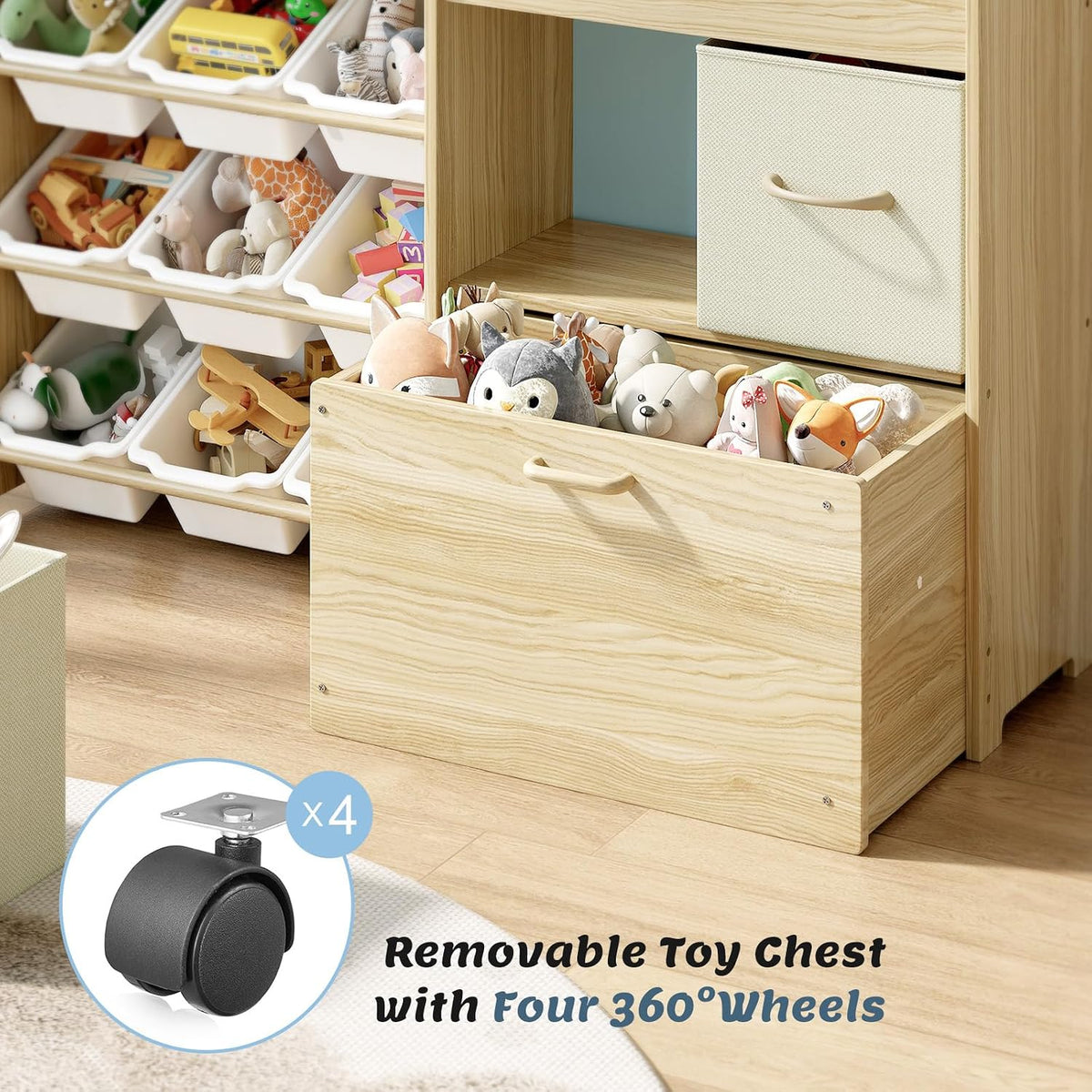 Kids Toy Organizer With 9 Bins Drawers