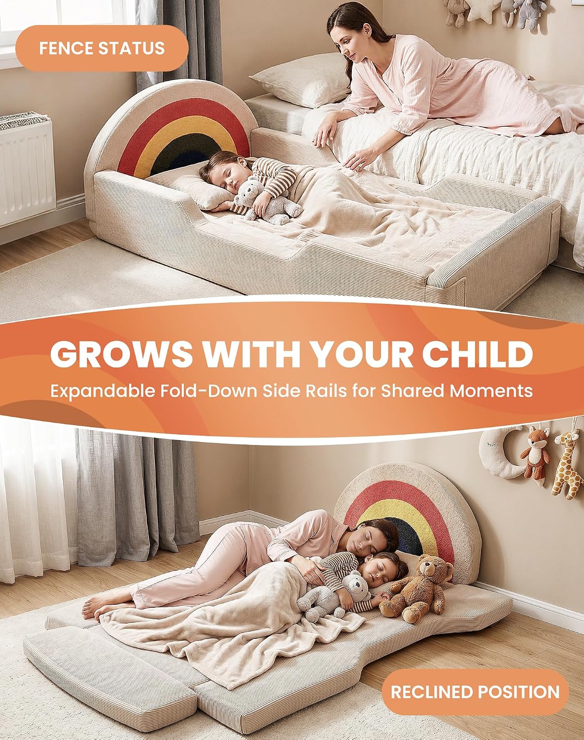 Foam Toddler Floor Bed With Mattress Included