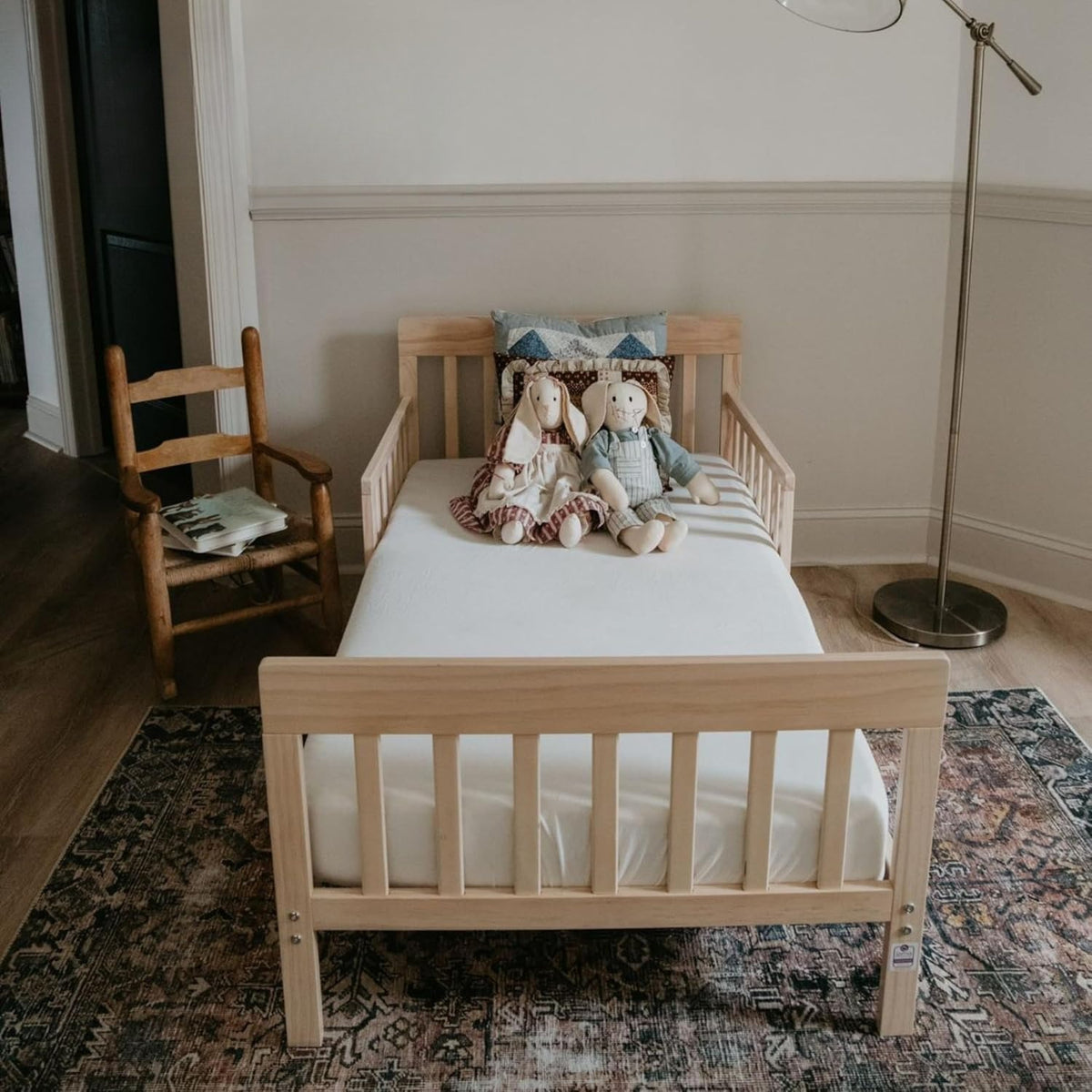 Vintage Pinewood Finn Toddler Bed